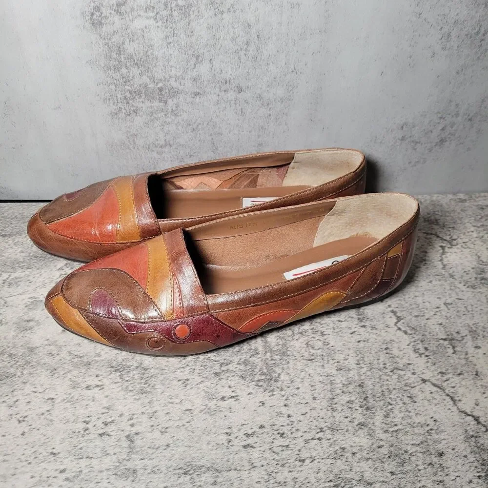 Vtg 80s Suede Rhinestone Flats w/ Ruffle Trim by L. J. Simone New York 7.5